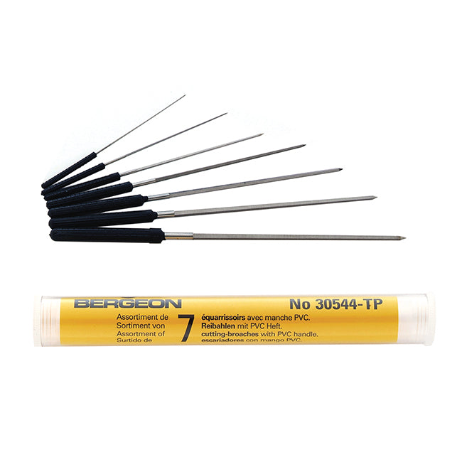 bergeon-30544-t-p-assortment-of-7-cutting-broaches-with-pvc-handle