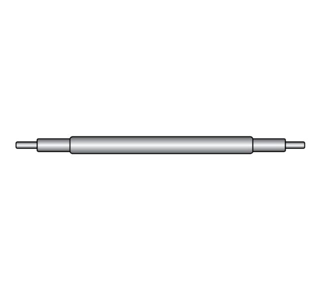 Double Shoulder: Double Shoulder Spring Bar, Diameter 1.30mm, Lug Size 6mm, 20 Pack - Jules Borel