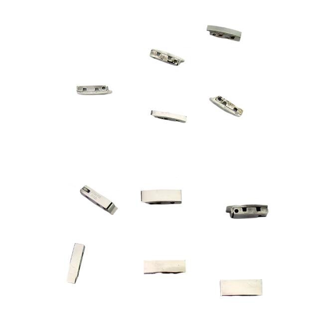 Double Channel Foldover Clasps, 12 Pieces - 18A-6007