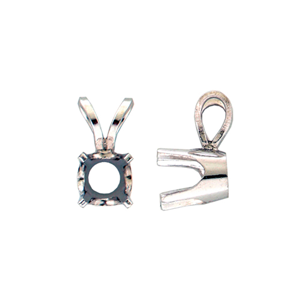 14KW 4-Prong 0.20 Ct Pendant Mounting - 91-420