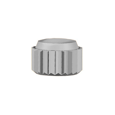 Double O-Ring Crowns: Waterproof Crown, Diameter 4.5mm, Post Flush, Tap 10, White - Jules Borel