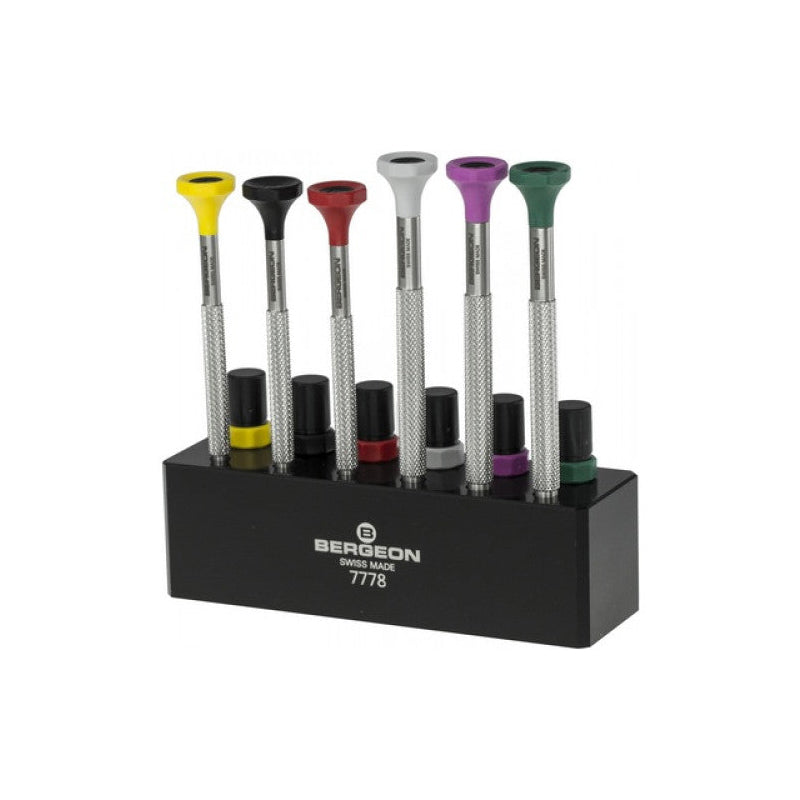 Screwdriver Assortments: Bergeon 30081 Screwdrivers, Set of 6, 7778 - Bergeon
