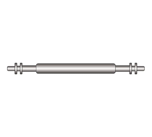 Spring Bars: Double Flange Spring Bar, Diameter 1.50mm, Lug Size 8mm, 20-Pack - Jules Borel