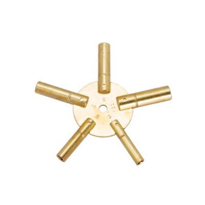 Five-Prong-Winding-Clock-Key