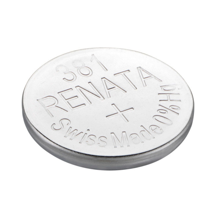 Renata: Renata Silver Oxide Battery, 381, SR1120SW, SR55, 11.6mm x 2.05mm - Strip of 10 - Renata