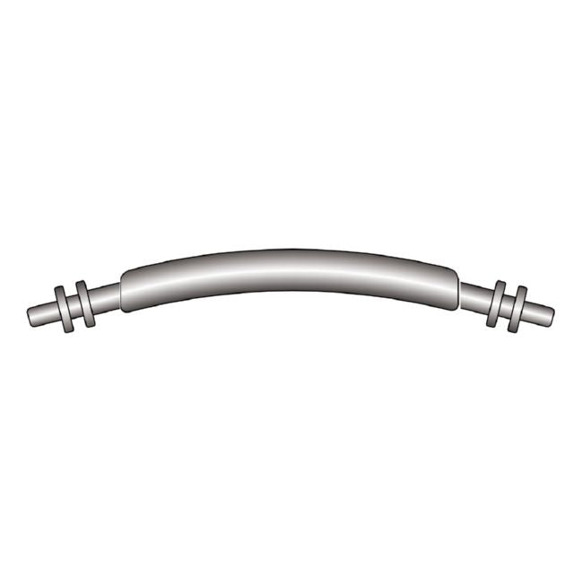 Double Flange: Double Flange Spring Bar, Curved, Diameter 1.50mm, Lug Size 20mm, 20-Pack - Jules Borel