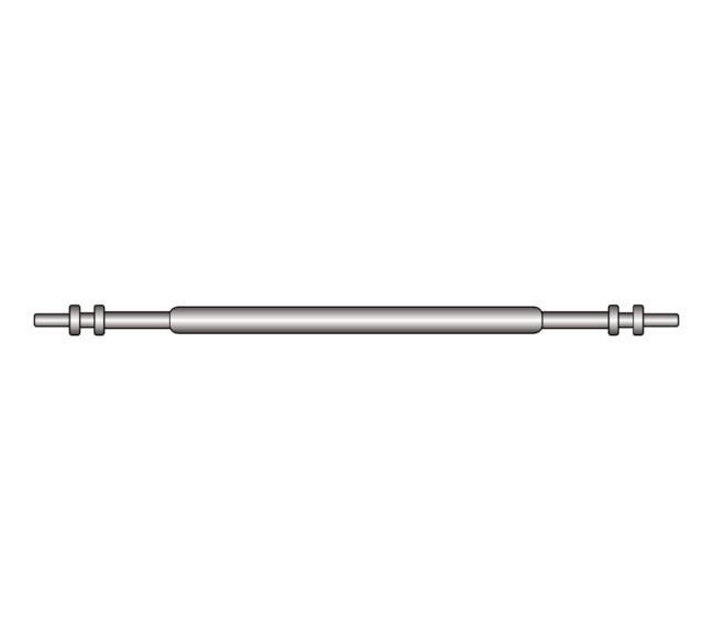 Double Flange: Double Flange Spring Bar, Diameter 1.20mm, Lug Size 14mm, 20-Pack - Jules Borel