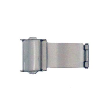 Titanium Trifold Clasps: Titanium Pushbutton Trifold Clasp, 14mm - 185-6039/14 - Jules Borel