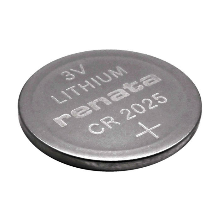 Renata Lithium Battery, CR2025, 20.0mm x 2.5mm