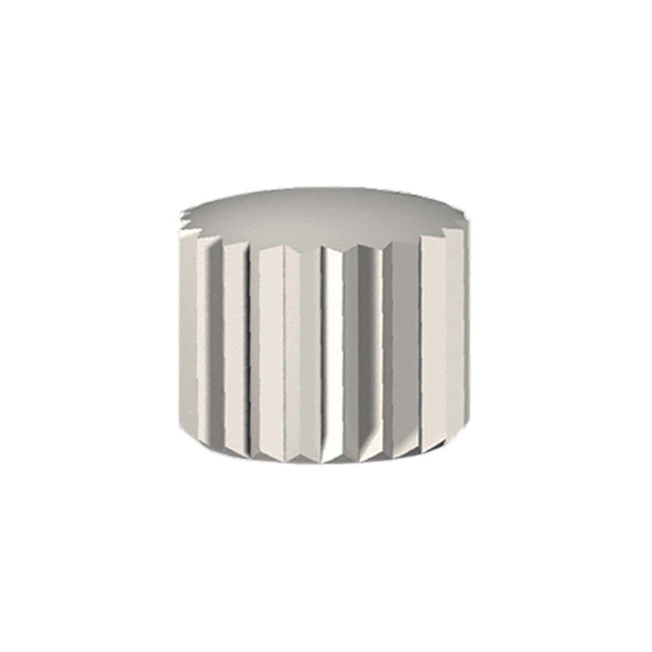 Double O-Ring Crowns: Waterproof Crown, Diameter 4.5mm, Post Flush, Tap 10, White - Jules Borel