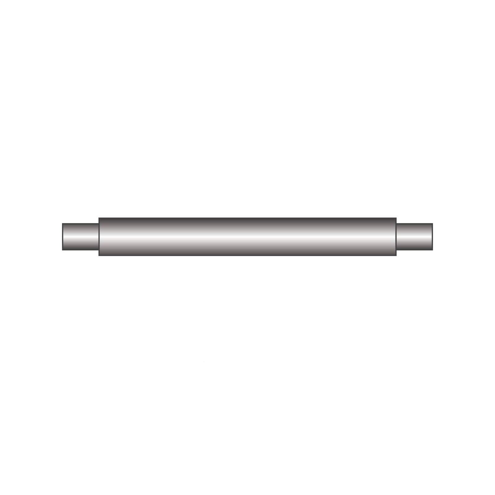 Female Hollow: Female / Hollow Spring Bar, Lug Size 8mm, Diameter 1.78mm, 3 Pieces - Jules Borel