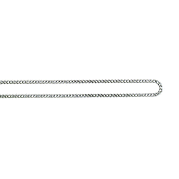 Stainless Curb Pendant Chain, 17