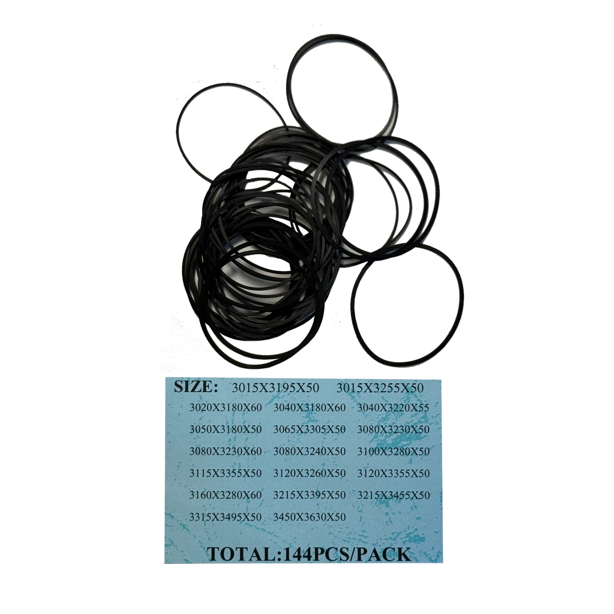 Flat Gasket Assortment, 144 Pieces