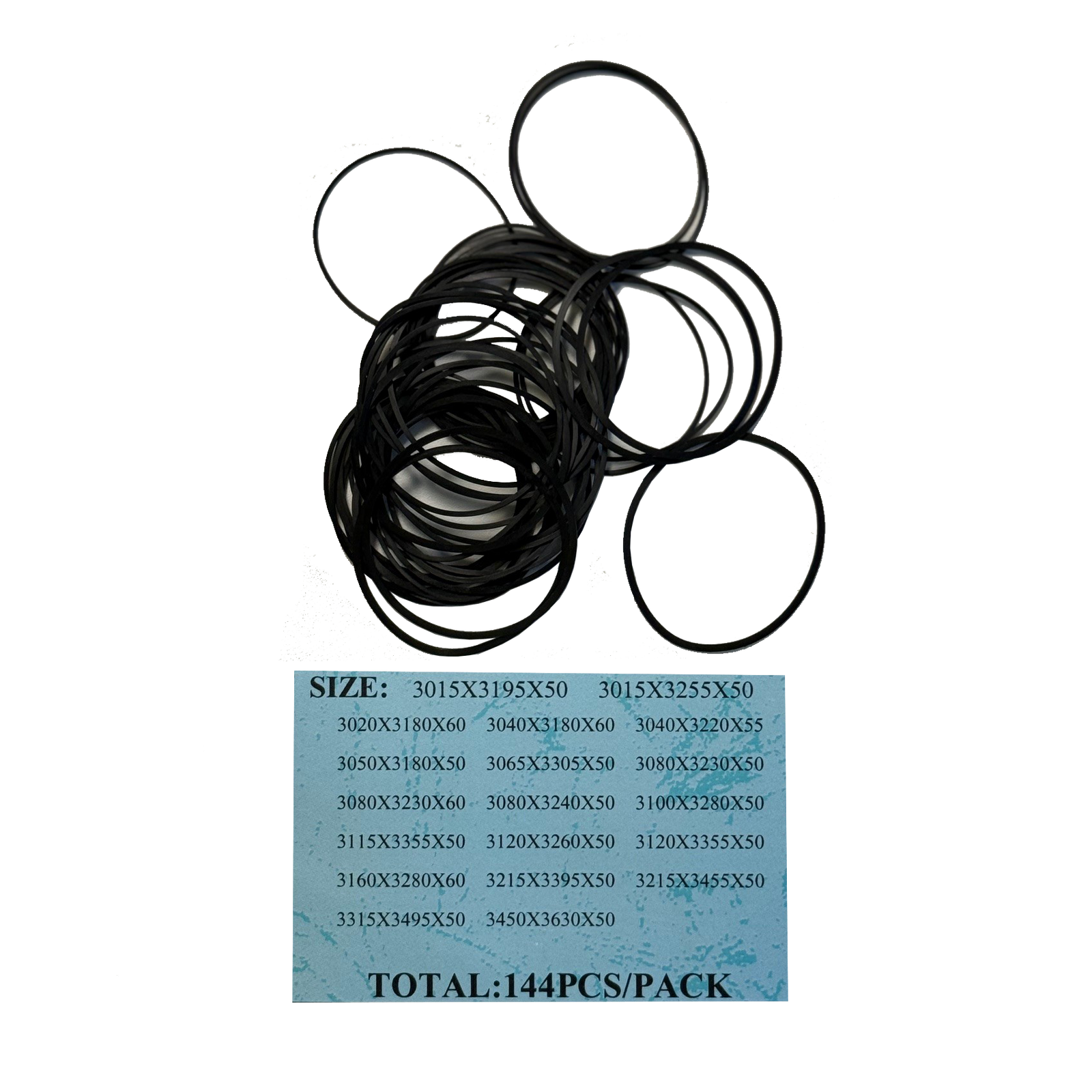 Gasket Assortments: Flat Gasket Assortment, 144 Pieces - Jules Borel