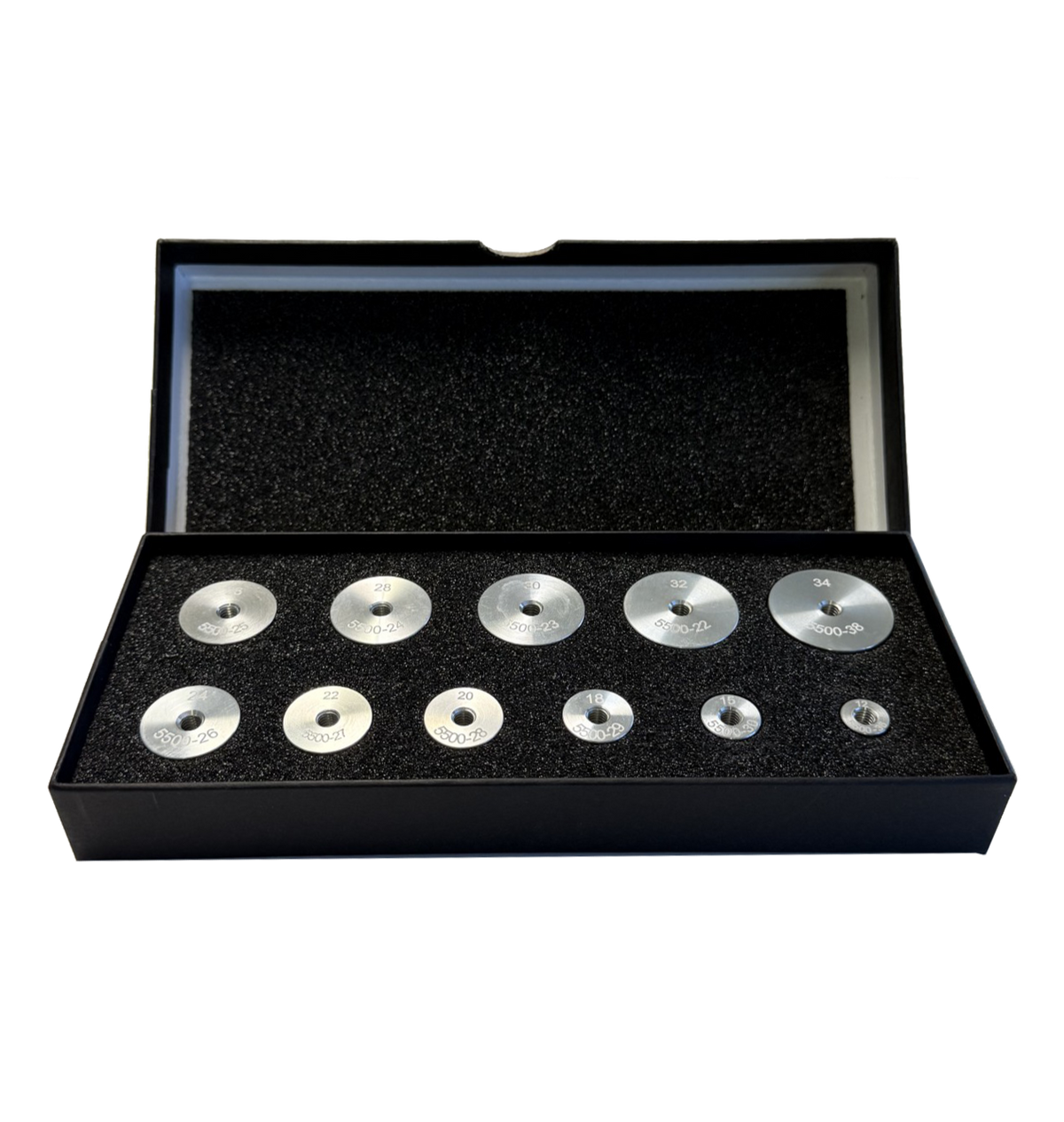 Bergeon Flat Reversible Dies, Set of 11, 5500-K