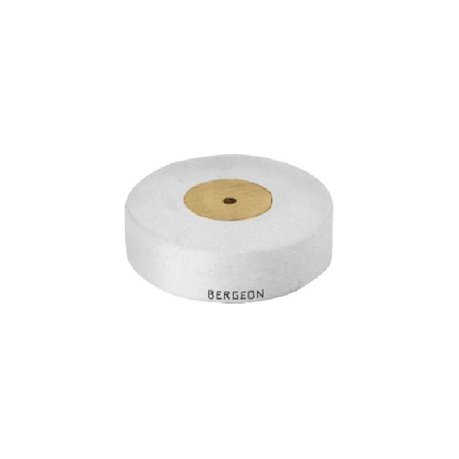 bergeon-1198-white-felt-wheel-wooden-hub-70mm