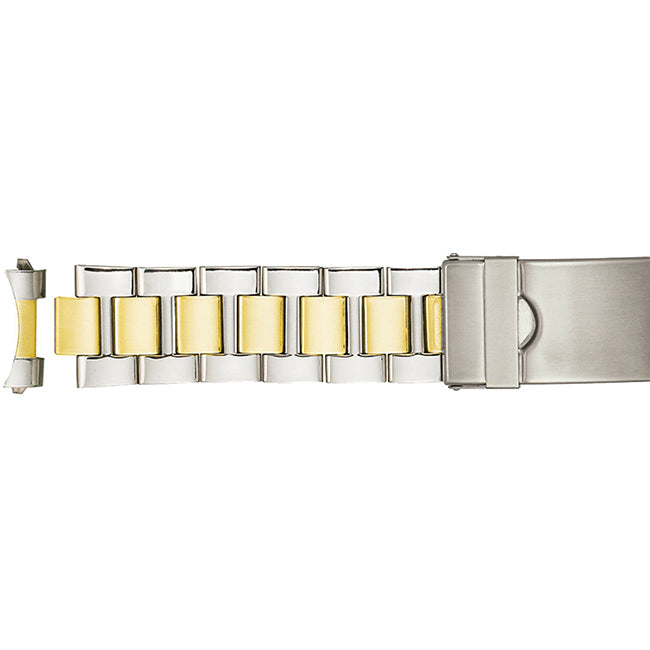 alpine-jb-t526-stainless-steel-bracelet-two-tone-curved-ends-20-22mm