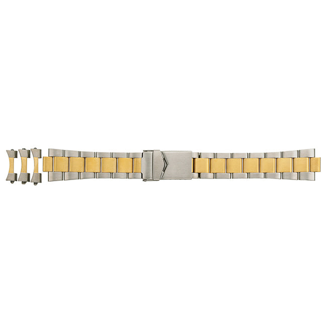 alpine-jb-t599-stainless-steel-bracelet-two-tone-curved-ends-18-19-20mm