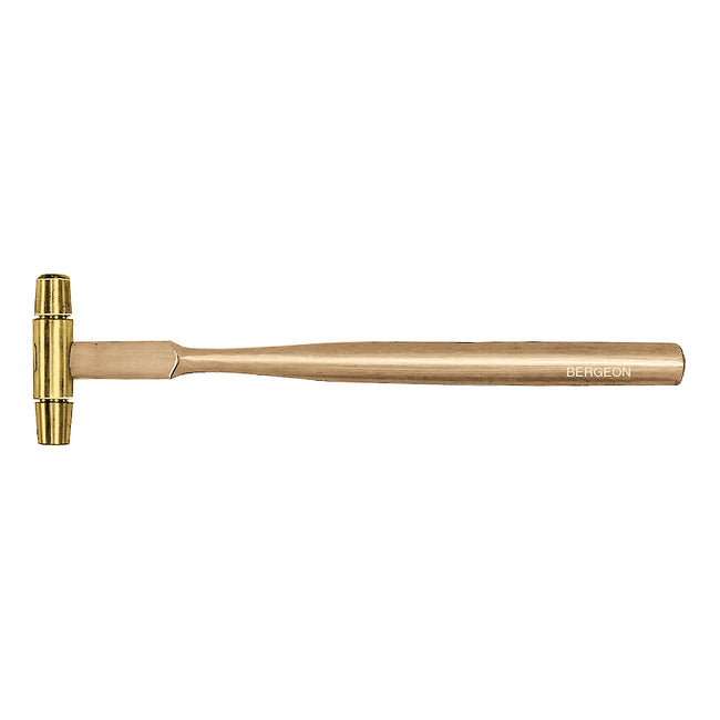 bergeon-30416-hammer-for-watchmakers-wooden-handle-in-brass