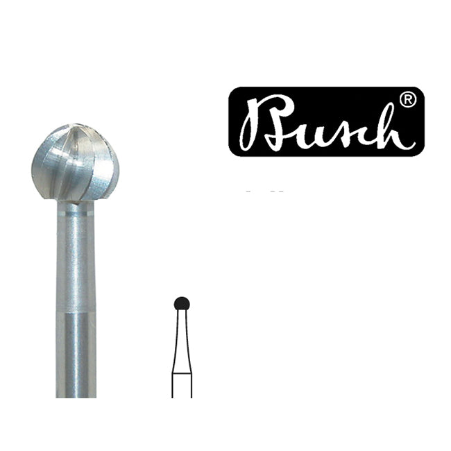 Busch-Ball-Bur-Size-019-1.9-mm-BR1001-019